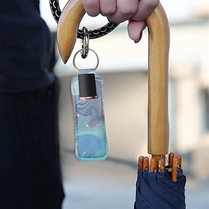Lip Balm Holder Keychain Lipstick Protective