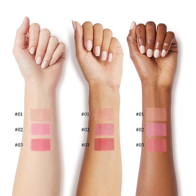 Cream Blush Makeup,Buildable Blush Stick for Cheeks,Matte Finish,Long Multi Stick