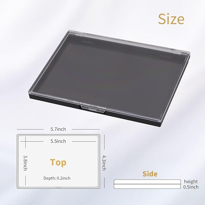 AJLTPA Magnetic Makeup Palette with Clear Top, Empty
