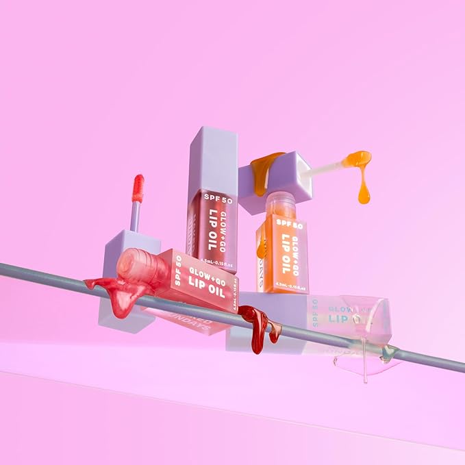 SPF50 Glow & Go Lip Oil: Caramel)
