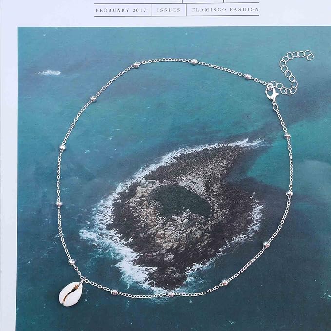 Bohemia Sea Shell Choker Necklace Natural