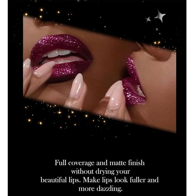 Metallic Diamond Glitter Lipstick, 3 Colors Diamond Lip