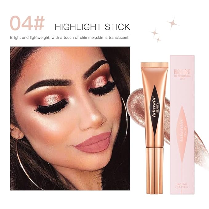 Liquid Contour Beauty Wand, Highlighter and Bronzer Stick Matte Finish