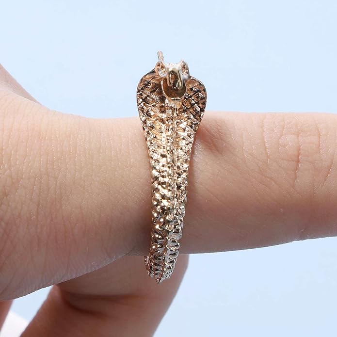 Vintage Snake Studs Earrings Gold Snake