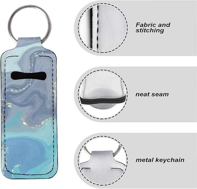Lip Balm Holder Keychain Lipstick Protective
