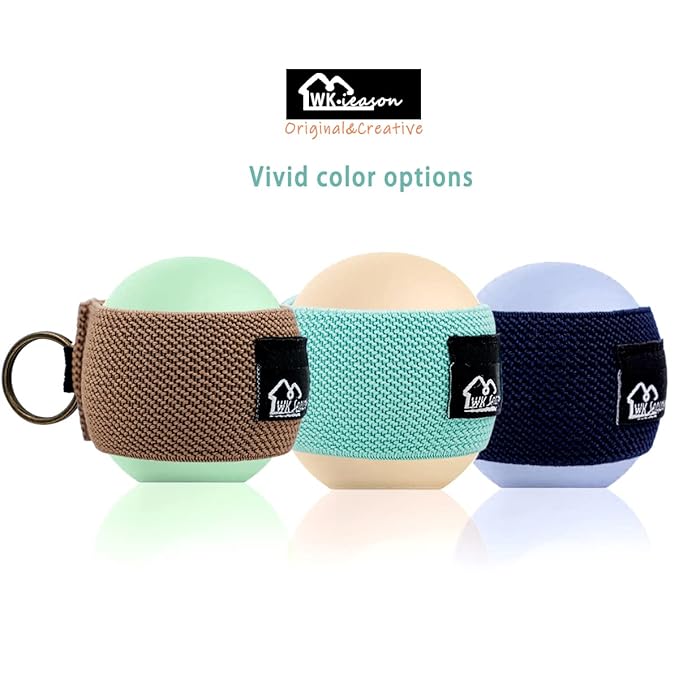 WKieason Lip Balm Holder Sleeve with Keychain Lipstick Tight-knit