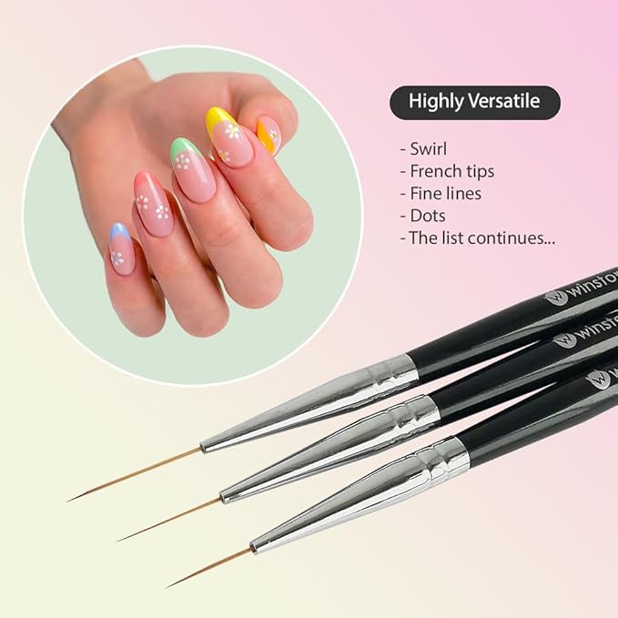 Winstonia striping nail art brushes