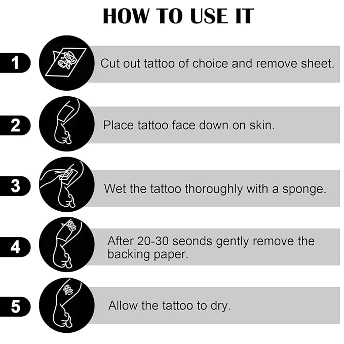 6 sheets Temporary Tattoos for Kids Movie Tattoos Reward Gifts