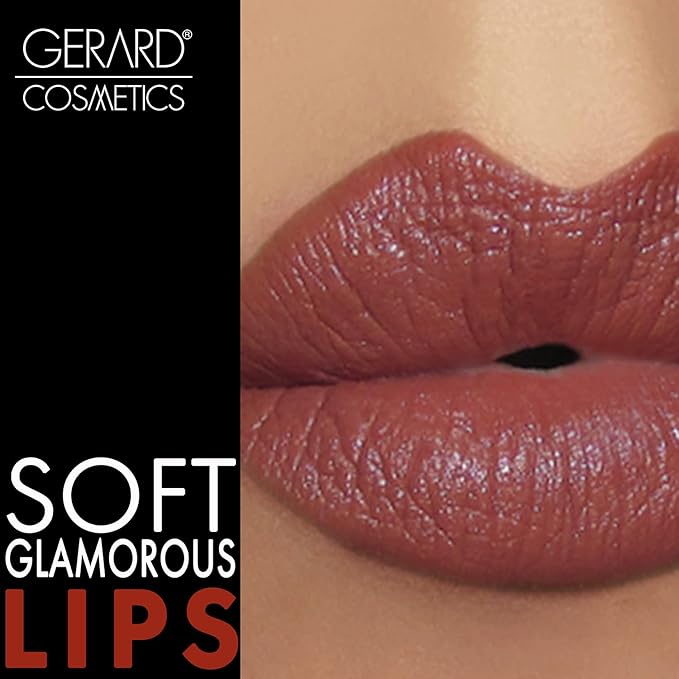 Gerard Cosmetics Lipstick French Toast | Warm Nude Lipstick with Comfort Matte Finish | Highly Pigmented, Smooth Formula with Hydrating Ingredients | Cruelty Free & Made in USA