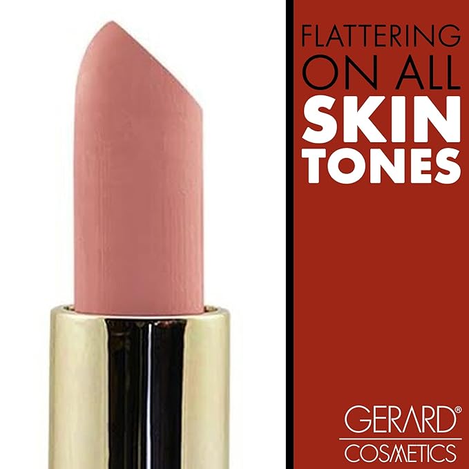 Gerard Cosmetics Lipstick Kimchi Doll | Nude Light Pink Lipstick with Luxe Satin Finish | Highly Pigmented, Smooth Formula with Hydrating Ingredients | Long Lasting | Cruelty Free & Made in USA