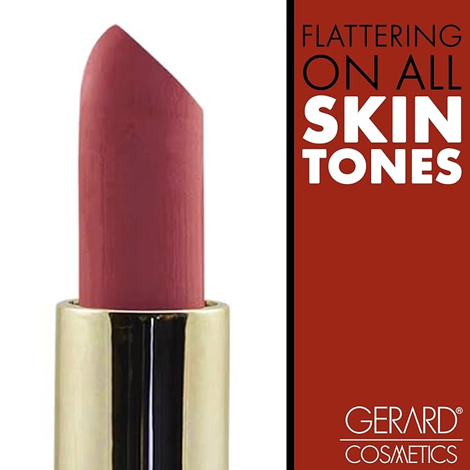 Gerard Cosmetics Lipstick Berry Smoothie | Berry Pink Lipstick with Luxe Cream Finish | Highly Pigmented, Smooth Formula with Hydrating Ingredients | Cruelty Free & Made in USA