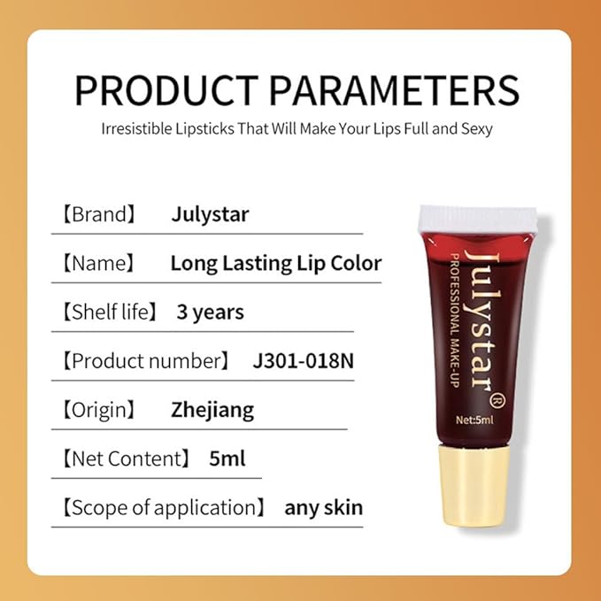 Charm Kiss Lip Stain Peel Off,Peel-Off Lip Glaze,Tattoo Glaze,Tattoo