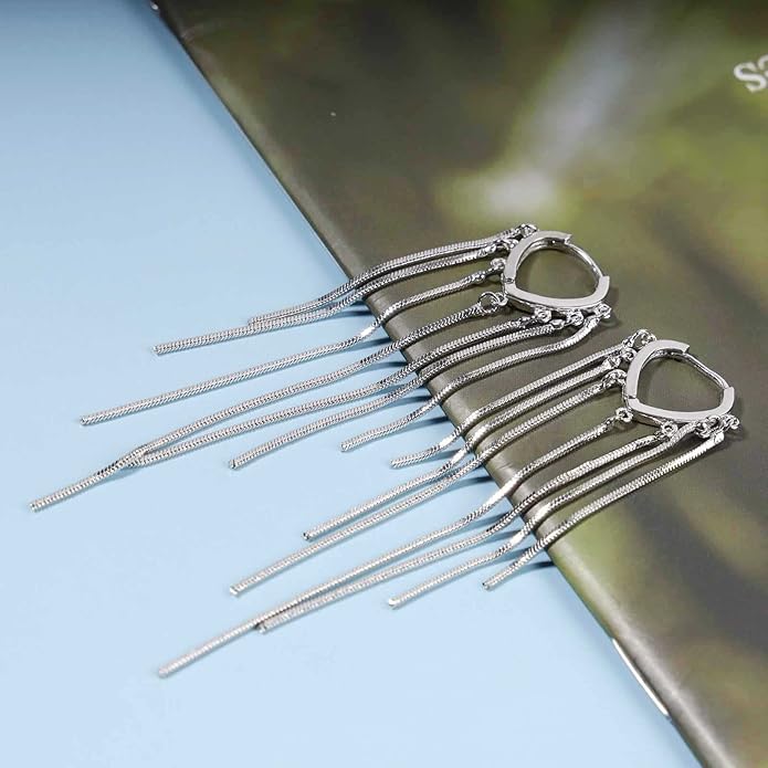 Boho Long Tassel Chain Earrings Fringe