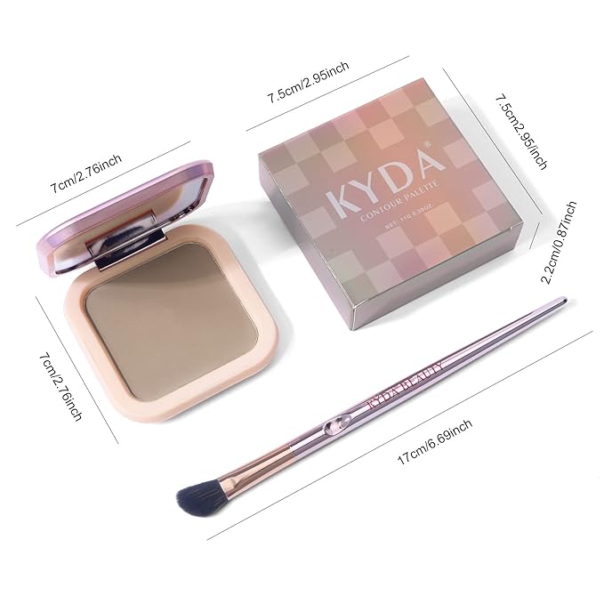 KYDA Face Sculpting Contour Palette, Smooth Matte Contour
