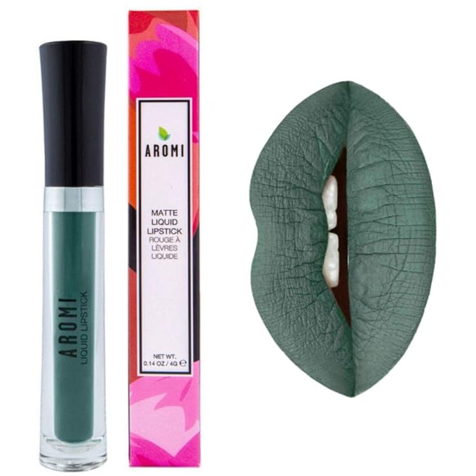 Aromi Olive Green Matte Liquid Lipstick | Sage Lip Color, Vegan, Cruelty-free, Waterproof, Smudge and Smear Proof, Long-Lasting (Olive You)