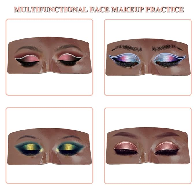 Makeup Practice Face Board, 3D Realistic Practice Makeup