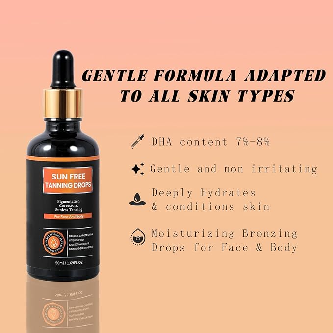 Sun Free-Self Tanning Drops-Bronzing Face