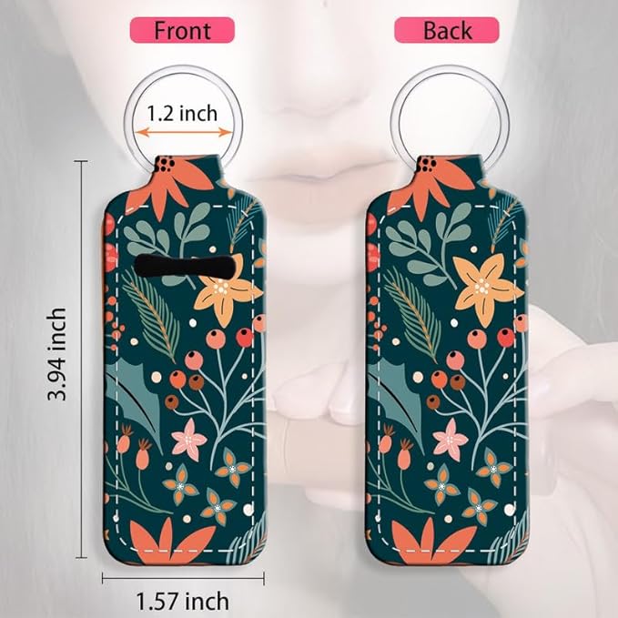 Chapstick Holder Keychain Holder Neoprene Lip Balm Lipstick