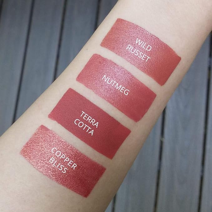 Aromi Terra Cotta Matte Liquid Lipstick | Burnt Orange Lip Color, Earthy, Nutmeg, Vegan, Cruelty-Free, Long Lasting, Waterproof, Handmade (Terra Cotta)