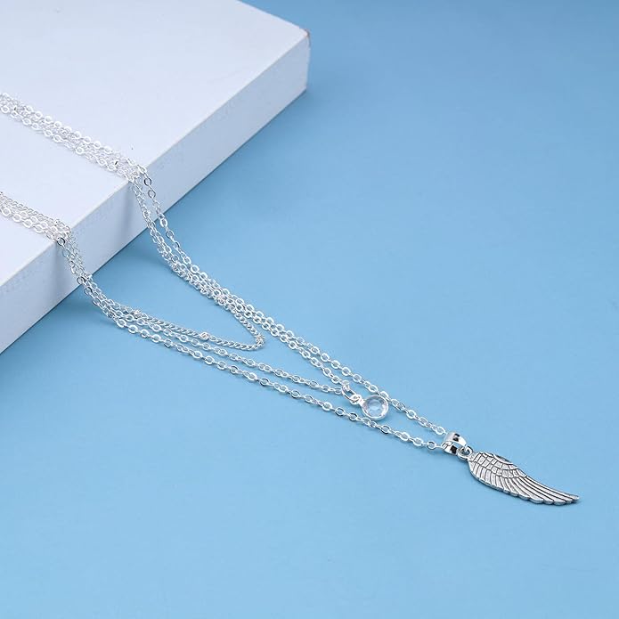 Bohemia Layered Crystal Choker Necklace Angel