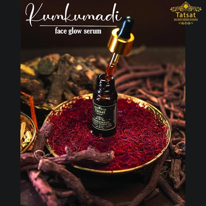 TATSAT Kumkumadi Exquisite Face glow Serum for radiant,spotless wrinkle free skin.anti aging,non oily-10m
