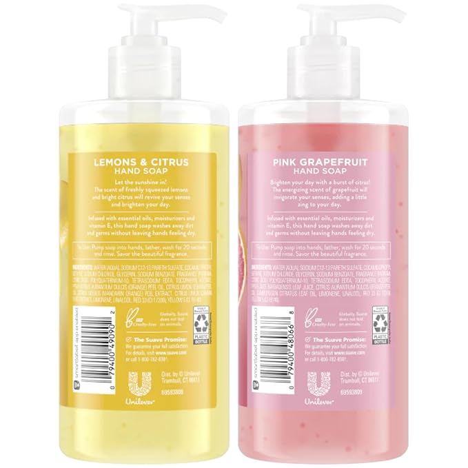 Suave Hand Soap, Pink Grapefruit +