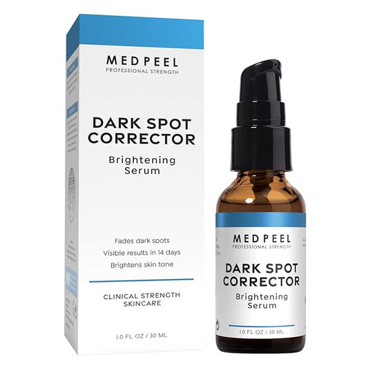 MedPeel Dark Spot Corrector Brightening Face Serum, Targets Age Spots, Sun Spots and Hyperpigmentation, 1.0 fl oz