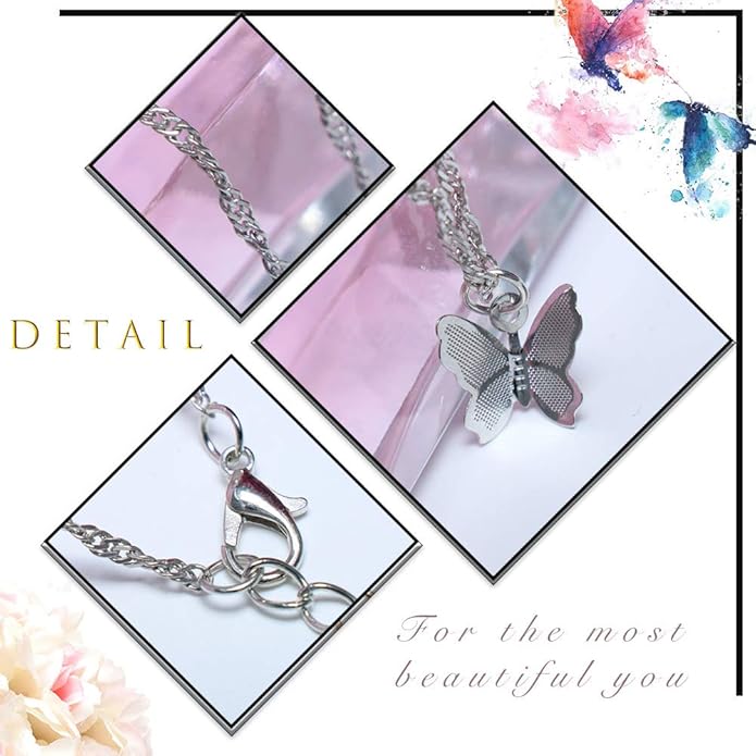 Fashion Necklace with Butterfly Pendant Clavicle