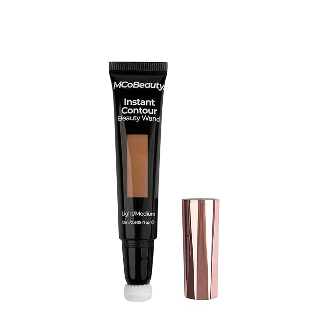 MCoBeauty Instant Contour Beauty Wand, Light/Medium, Sculpt & Free Cosmetics