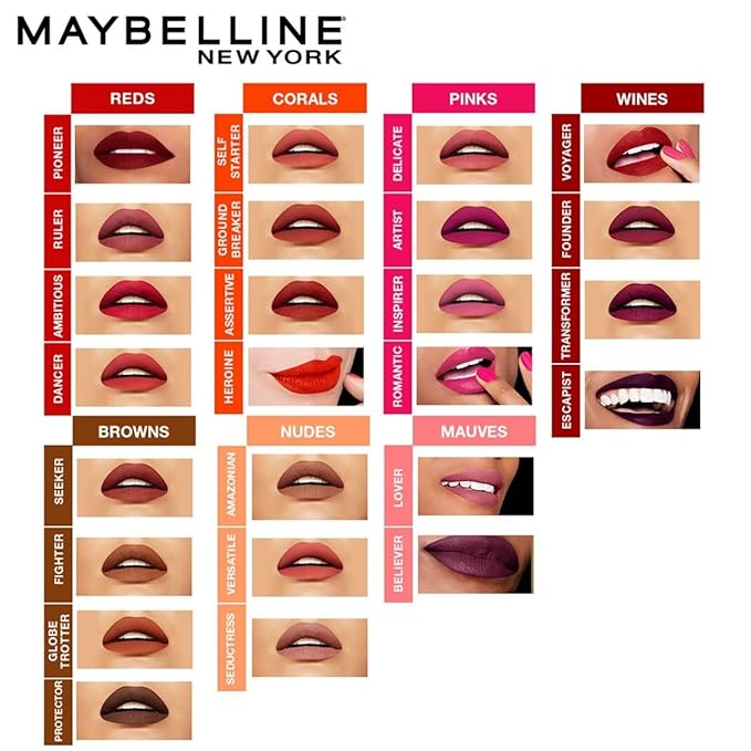 Maybelline New York SuperStay Matte Ink Liquid Lipstick, Escapist, 0.17 Ounce