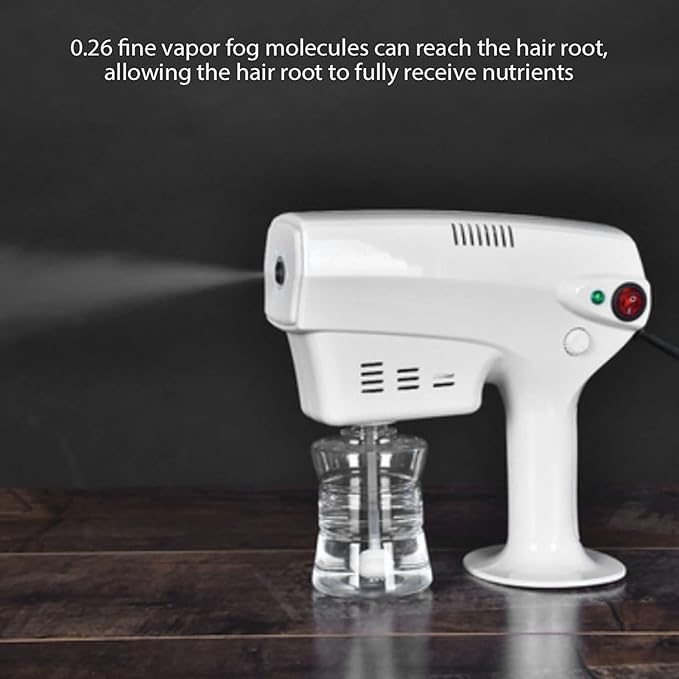 Nano Sprayer, Multifunctional Nano Steam Gun, Steamer Gun for Hair, Hair Coloring Dyeing Steamer Humidifer Hair Care Tool Us Plug