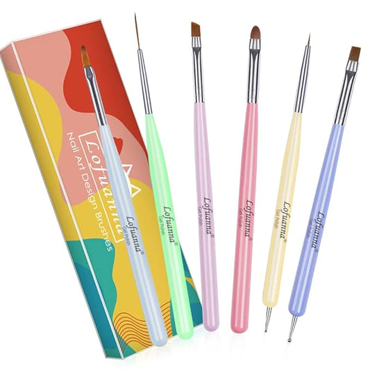 Nail art brushes set lofuanna