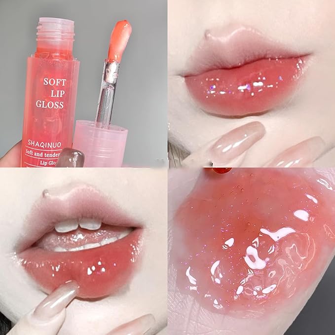 Dulele 6 PCS Hydrating Shimmer Lip Gloss Set, Hydrating