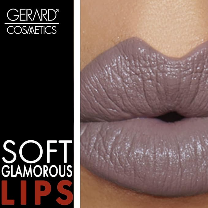 Gerard Cosmetics Lipstick Underground | Mauve Grey Lipstick with Luxe Satin Finish | Highly Pigmented, Smooth Formula with Hydrating Ingredients | Long Lasting | Cruelty Free & Made in USA