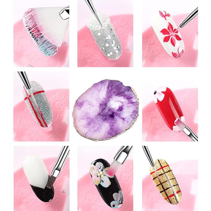 Nail art brushes kit nail