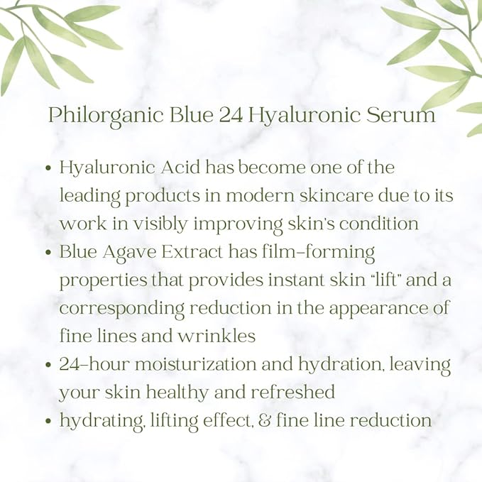 Philorganic Sustainable Facial Care Kit- Organic Trio Set- Cleanser, Hyaluronic Serum, & Oil - Self-Care Spa Moment & Gift - Small Batch USA Made