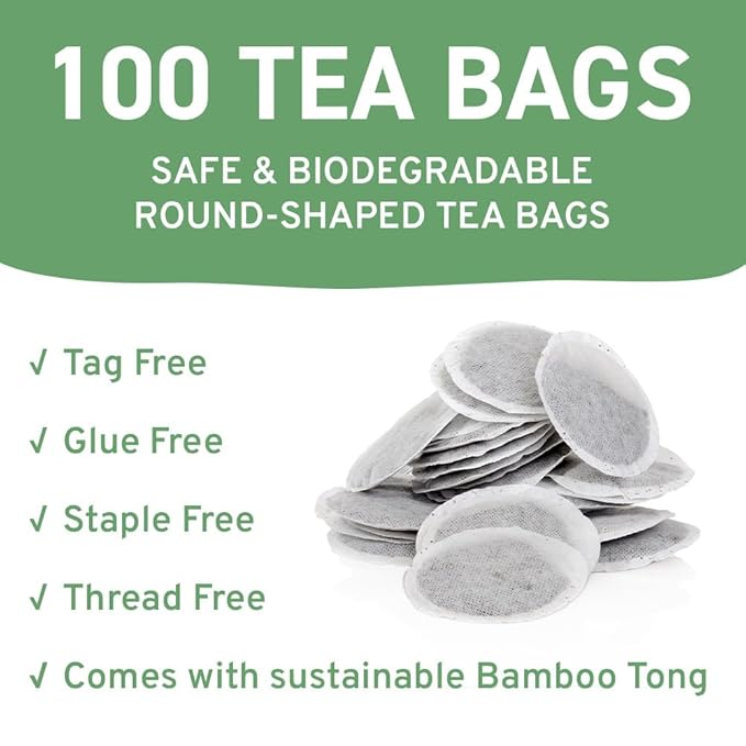 HANDPICK, Organic Green Tea Bags - 100 Eco-Friendly Tea Bags | USDA Organic | Resealable Pack for Freshness | Delicate & Flavory | Direct From India
