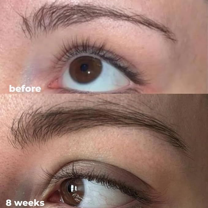 nuorganic 'Cosmic Brow' Eyebrow Serum for Growth | Natural Eye Brow Serum for Thicker, Longer, More Defined Brows | 4 Months Supply XL Size | Cruelty Free, Made in USA