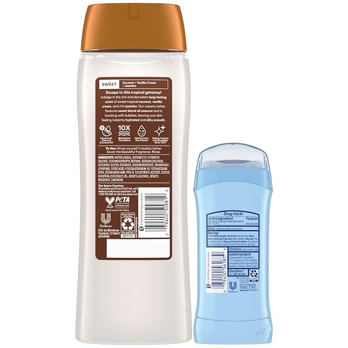 Suave Body Wash 2-Pack + Antiperspirant