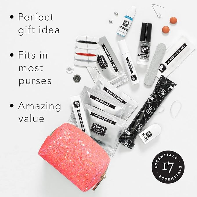 Pinch Provisions Coral Glitter Minimergency Kit, Holiday’s