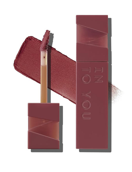 INTO YOU Matte Lipstick Velvet Lip Stain Lip Mud Long Lasting Waterproof Lipstick Lip Gloss Makeup Moisturizing Lipstick for Women(L-Mv01)