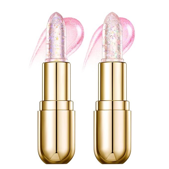 Glitter Jelly Lipstick, Glitter Lip Gloss, Glimmer Balm Glitter