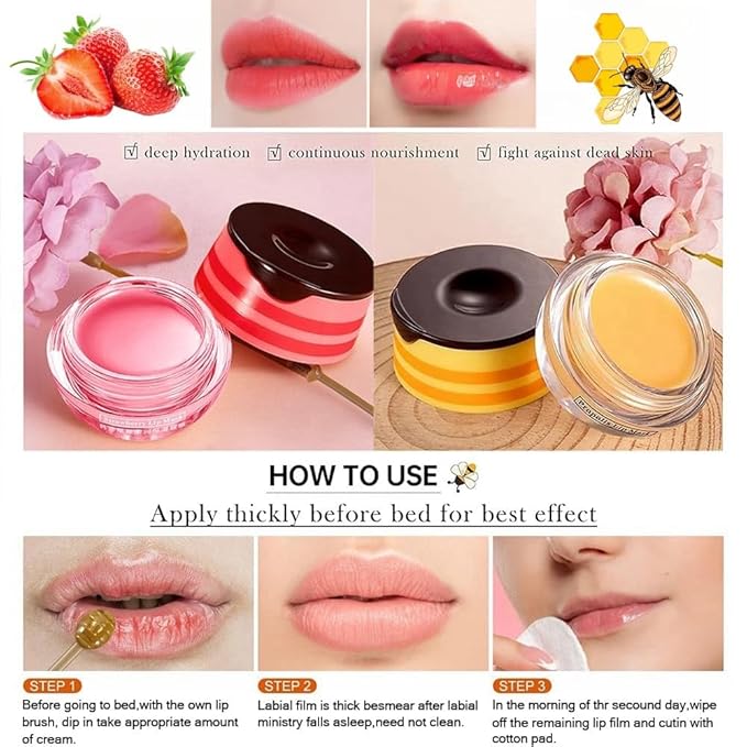 Honey Honey Lip Balm, Exfoliating Honey Lips