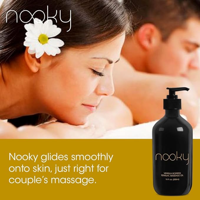 Massage Oil with Premium Natural Ingredients. Relaxing Essential and Sweet Almond Oils for Massaging 16 Ounces