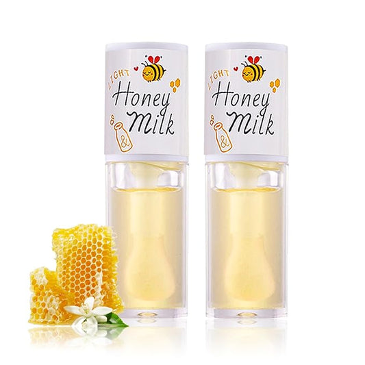 2PCS Honey Lip Oil Crystal Jelly Lip Gloss Gloss
