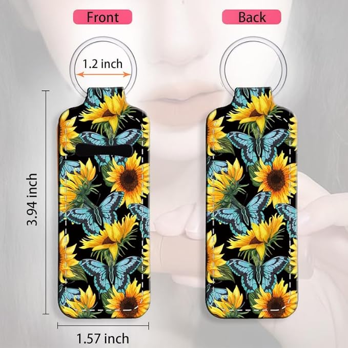 Chapstick Holder Keychain Holder Neoprene Lip Balm Lipstick