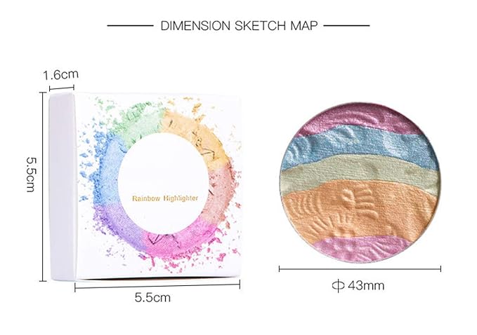 Pro 6 Colors 3D Baked Rainbow