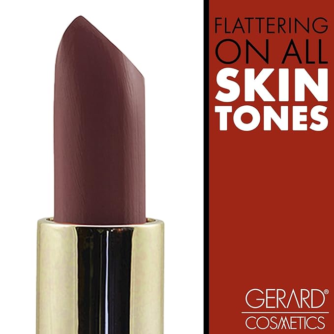 Gerard Cosmetics Lipstick 1995 | Neutral Pink Mauve Lipstick with Comfort Matte Finish | Highly Pigmented, Smooth Formula with Hydrating Ingredients | Cruelty Free & Made in USA