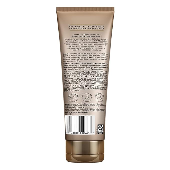 Jergens Nat Glw Med/Tan Size 7.5z Jergens Natural Glow Daily Moisturizer For Medium/Tan Skin (2 Pack)