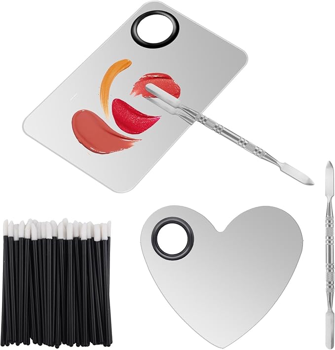 Makeup Palette Lipstick Applicator with Spatula Lip Gloss